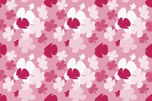 Floral Pattern Background Vintage 70s Style Flower Background Illustration. Colorful Pastel Color Groovy Artwork Bundle, Y2k Nature Backgrounds With Spring Plants. vector