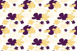 Floral Pattern Design With Simple Pretty, Little Floral Liberty Seamless Texture Background. Spring, Summer Romantic Blossom Flower Garden Seamless Pattern for Your Designs vector