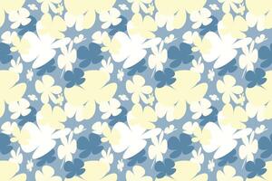 Flower Seamless Pattern on Muster Background Vintage 70s Style Flower Background Illustration. Colorful Pastel Color Groovy Artwork Bundle, Y2k Nature Backgrounds With Spring Plants. vector