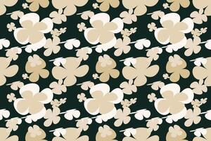 Flowers Seamless Pattern Design for Fabric Vintage 70s Style Flower Background Illustration. Colorful Pastel Color Groovy Artwork Bundle, Y2k Nature Backgrounds With Spring Plants. vector