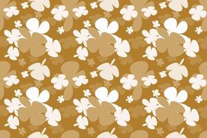 Summer Flower Pattern Elements Vintage 70s Style Flower Background Illustration. Colorful Pastel Color Groovy Artwork Bundle, Y2k Nature Backgrounds With Spring Plants. vector