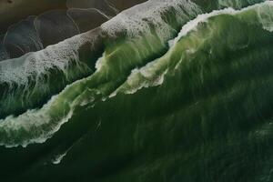 waves in the ocean. Neural network photo