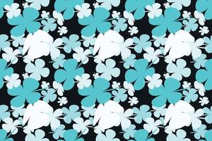 Flower Seamless Pattern on Muster Background With Simple Pretty, Little Floral Liberty Seamless Texture Background. Spring, Summer Romantic Blossom Flower Garden Seamless Pattern for Your Designs vector