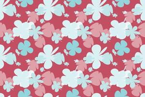 Bouquet Spring Flowers Pattern Vintage 70s Style Flower Background Illustration. Colorful Pastel Color Groovy Artwork Bundle, Y2k Nature Backgrounds With Spring Plants. vector