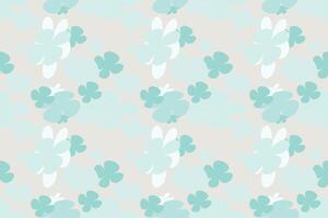 Spring Flower Pattern Vintage 70s Style Flower Background Illustration. Colorful Pastel Color Groovy Artwork Bundle, Y2k Nature Backgrounds With Spring Plants. vector