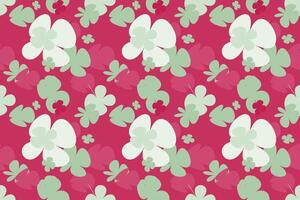 Trendy Floral Seamless Pattern Vintage 70s Style Flower Background Illustration. Colorful Pastel Color Groovy Artwork Bundle, Y2k Nature Backgrounds With Spring Plants. vector