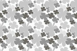 Floral Seamless Pattern Vintage 70s Style Flower Background Illustration. Colorful Pastel Color Groovy Artwork Bundle, Y2k Nature Backgrounds With Spring Plants. vector