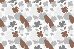 Beautiful Flowers Pattern Background Vintage 70s Style Flower Background Illustration. Colorful Pastel Color Groovy Artwork Bundle, Y2k Nature Backgrounds With Spring Plants. vector