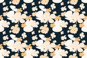 Spring Flower Pattern Vintage 70s Style Flower Background Illustration. Colorful Pastel Color Groovy Artwork Bundle, Y2k Nature Backgrounds With Spring Plants. vector