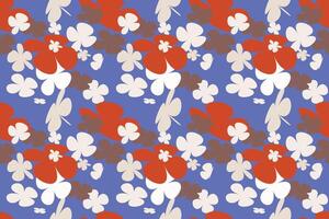 Flower Pattern Texture Little Floral Liberty Seamless Texture Background. Spring, Summer Romantic Blossom Flower Garden Seamless Pattern for Your Designs vector