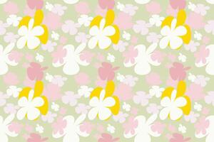 Blooming Flower Pattern Little Floral Liberty Seamless Texture Background. Spring, Summer Romantic Blossom Flower Garden Seamless Pattern for Your Designs vector