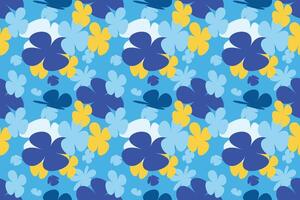Beautiful Floral Pattern Design Vintage 70s Style Flower Background Illustration. Colorful Pastel Color Groovy Artwork Bundle, Y2k Nature Backgrounds With Spring Plants. vector