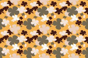 Abstract Flower Pattern With Simple Pretty, Little Floral Liberty Seamless Texture Background. Spring, Summer Romantic Blossom Flower Garden Seamless Pattern for Your Designs vector