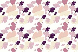 Floral Pattern Design Vintage 70s Style Flower Background Illustration. Colorful Pastel Color Groovy Artwork Bundle, Y2k Nature Backgrounds With Spring Plants. vector