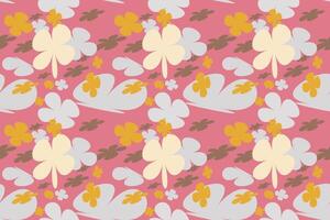 Pattern With Simple Pretty Small Flowers, With Simple Pretty, Little Floral Liberty Seamless Texture Background. Spring, Summer Romantic Blossom Flower Garden Seamless Pattern for Your Designs vector
