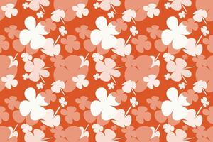 Sweet Flower Seamless Pattern. Vintage 70s Style Flower Background Illustration. Colorful Pastel Color Groovy Artwork Bundle, Y2k Nature Backgrounds With Spring Plants. vector