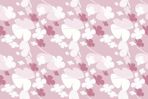 Floral Pattern Design Vintage 70s Style Flower Background Illustration. Colorful Pastel Color Groovy Artwork Bundle, Y2k Nature Backgrounds With Spring Plants. vector