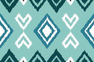 Ikat Paisley Pattern Embroidery Background. Ikat Flowers Geometric Ethnic Oriental Pattern Traditional. Ikat Aztec Style Abstract Design for Print Texture,fabric,saree,sari,carpet. vector