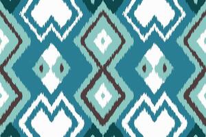 Ikat Paisley Pattern Embroidery Background. Ikat Floral Geometric Ethnic Oriental Pattern Traditional. Ikat Aztec Style Abstract Design for Print Texture,fabric,saree,sari,carpet. vector