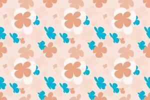Pattern With Simple Pretty Small Flowers, With Simple Pretty, Little Floral Liberty Seamless Texture Background. Spring, Summer Romantic Blossom Flower Garden Seamless Pattern for Your Designs vector