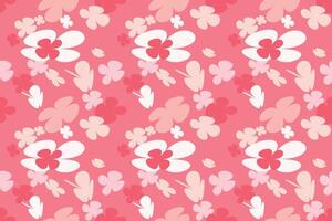Flower Seamless Pattern on Muster Background Vintage 70s Style Flower Background Illustration. Colorful Pastel Color Groovy Artwork Bundle, Y2k Nature Backgrounds With Spring Plants. vector