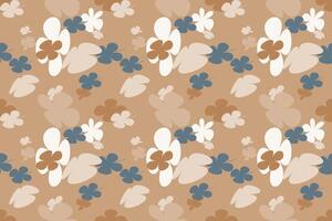 Seamless Abstract Floral Wallpaper Pattern With Simple Pretty, Little Floral Liberty Seamless Texture Background. Spring, Summer Romantic Blossom Flower Garden Seamless Pattern for Your Designs vector