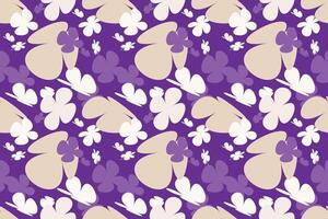 Cute Floral Pattern in the Small Flower. Vintage 70s Style Flower Background Illustration. Colorful Pastel Color Groovy Artwork Bundle, Y2k Nature Backgrounds With Spring Plants. vector