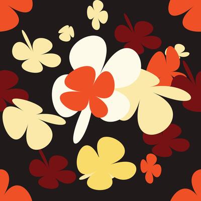 Flowers Seamless Pattern With Simple Pretty, Little Floral Liberty Seamless Texture Background. Spring, Summer Romantic Blossom Flower Garden Seamless Pattern for Your Designs
