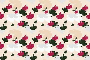 Floral Seamless Pattern With Simple Pretty, Little Floral Liberty Seamless Texture Background. Spring, Summer Romantic Blossom Flower Garden Seamless Pattern for Your Designs vector