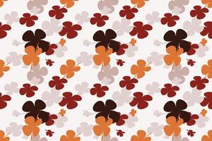 Flowers Seamless Pattern With Simple Pretty, Little Floral Liberty Seamless Texture Background. Spring, Summer Romantic Blossom Flower Garden Seamless Pattern for Your Designs vector