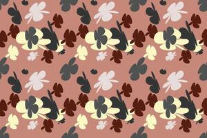 Bouquet Spring Flowers Pattern Little Floral Liberty Seamless Texture Background. Spring, Summer Romantic Blossom Flower Garden Seamless Pattern for Your Designs vector