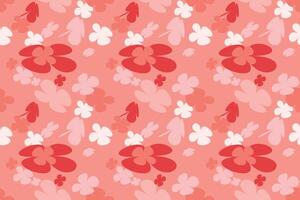 Flower Seamless Pattern on Muster Background Vintage 70s Style Flower Background Illustration. Colorful Pastel Color Groovy Artwork Bundle, Y2k Nature Backgrounds With Spring Plants. vector