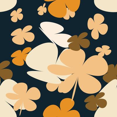 Spring Flower Pattern With Simple Pretty, Little Floral Liberty Seamless Texture Background. Spring, Summer Romantic Blossom Flower Garden Seamless Pattern for Your Designs