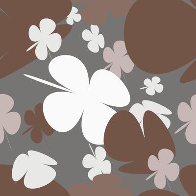 Seamless Pattern With Watercolor Flower Bouquet With Simple Pretty, Little Floral Liberty Seamless Texture Background. Spring, Summer Romantic Blossom Flower Garden Seamless Pattern for Your Designs