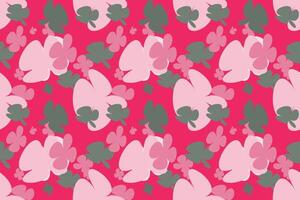 Beautiful Floral Pattern Design Vintage 70s Style Flower Background Illustration. Colorful Pastel Color Groovy Artwork Bundle, Y2k Nature Backgrounds With Spring Plants. vector