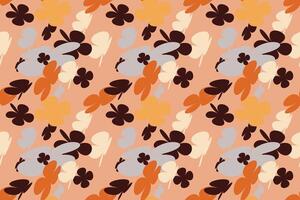 Floral Seamless Pattern With Simple Pretty, Little Floral Liberty Seamless Texture Background. Spring, Summer Romantic Blossom Flower Garden Seamless Pattern for Your Designs vector