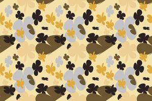 Beautiful Blooming Flower Seamless Pattern With Simple Pretty, Little Floral Liberty Seamless Texture Background. Spring, Summer Romantic Blossom Flower Garden Seamless Pattern for Your Designs vector