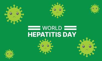 happy world hepatitis day background template use for card design, with minimalist and modern concept, cover, backdrop, heart, lung, international vector