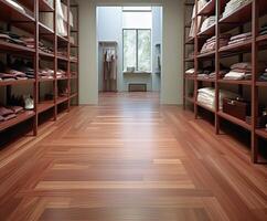 room with a wooden floor and a large window that says quot the room quot photo