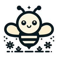 Bumblebee, honey, honey bee icon in modern style for website mobile logo app UI design. simple icon. vector