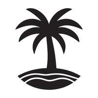 palm icon, palm icon on white background, Palm tree silhouette icon. simple flat illustration, Palm tree summer logo, coconut tree icon. vector