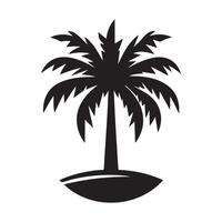 palm icon, palm icon on white background, Palm tree silhouette icon. simple flat illustration, Palm tree summer logo, coconut tree icon. vector