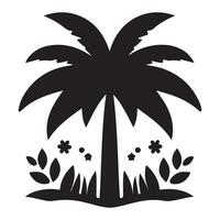 palm icon, palm icon on white background, Palm tree silhouette icon. simple flat illustration, Palm tree summer logo, coconut tree icon. vector