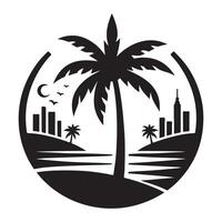 palm icon, palm icon on white background, Palm tree silhouette icon. simple flat illustration, Palm tree summer logo, coconut tree icon. vector