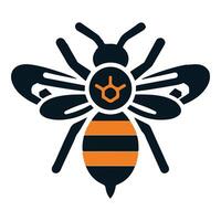 Bumblebee, honey, honey bee icon in modern style for website mobile logo app UI design. simple icon. vector