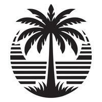 palm icon, palm icon on white background, Palm tree silhouette icon. simple flat illustration, Palm tree summer logo, coconut tree icon. vector