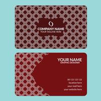 Professional creative business card design template vector