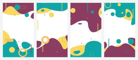Banner set background. vector