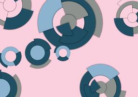 Geometric circle background. vector