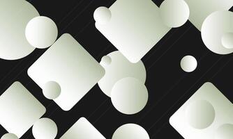 Geometric circle and rectangles background. vector